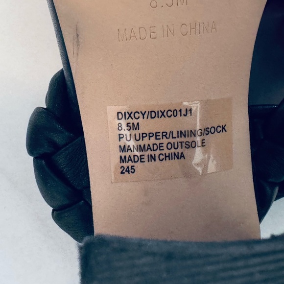 Madden Girl Black Braided Heels - Picture 2 of 7